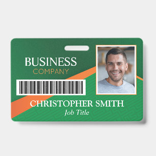 Professioneel ID-badge voor groen personeel Badge