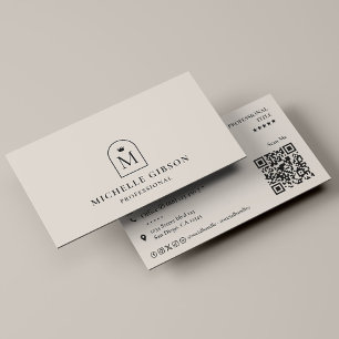 Professioneel initiële kroonboog zandmarketing visitekaartje