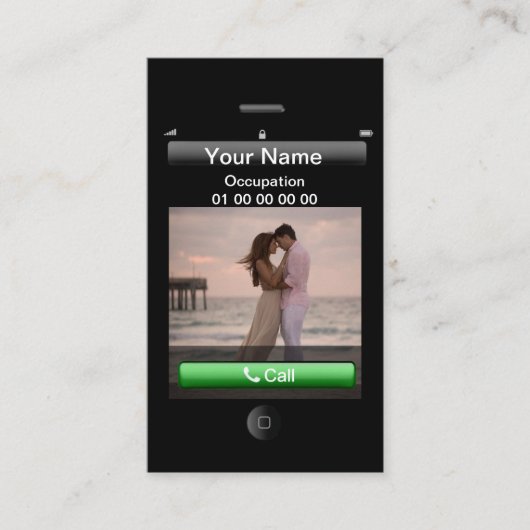 Professioneel iPhone-ontwerp Visitekaartje (Voorkant)