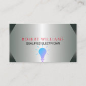 Professioneel kijkend elektricien Visitekaartje (Voorkant)