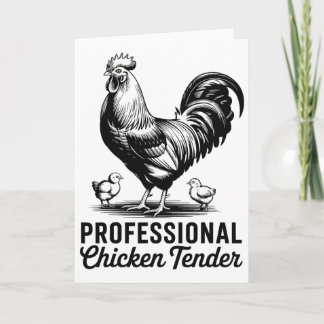 Professioneel Kip Tender Grappige Boerderij Humor  Kaart