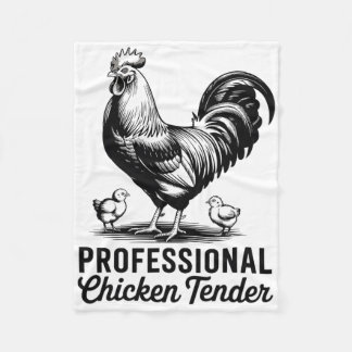 Professioneel Kippen Tender Grappige Boerderij Hum Fleece Deken