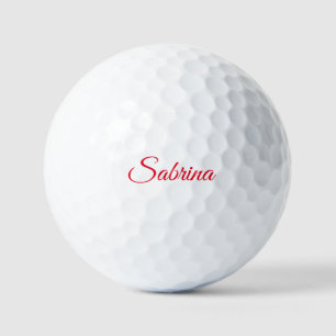 Professioneel klassiek handschrift naam aangepast golfballen