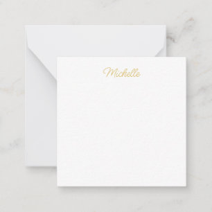 Professioneel Klassiek Minimalistisch Eigen Naam Notitiekaartje