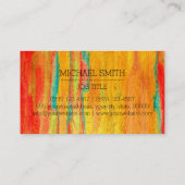 Professioneel kleurrijk modern wattenmonogram #7 visitekaartje (Achterkant)