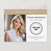 Professioneel Kraftpapier-document uw stadsonroere Briefkaart (Voorkant)