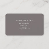 Professioneel legant modern monogram visitekaartje (Achterkant)