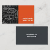 Professioneel leidingbedrijf visitekaartje (Voorkant / Achterkant)