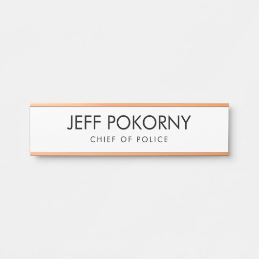 Professioneel maatwerk deurbordje (Voorkant)