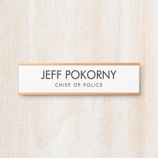 Professioneel maatwerk deurbordje