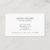 Professioneel maatwerk visitekaartje (Achterkant)