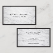 Professioneel marmeren Visitekaartje (Voorkant / Achterkant)