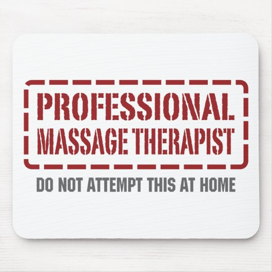 Professioneel massagetherapeut muismat (Voorkant)