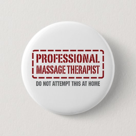 Professioneel massagetherapeut ronde button 5,7 cm (Voorkant)