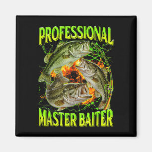 Professioneel meester lokker grappige vissen meme magneet