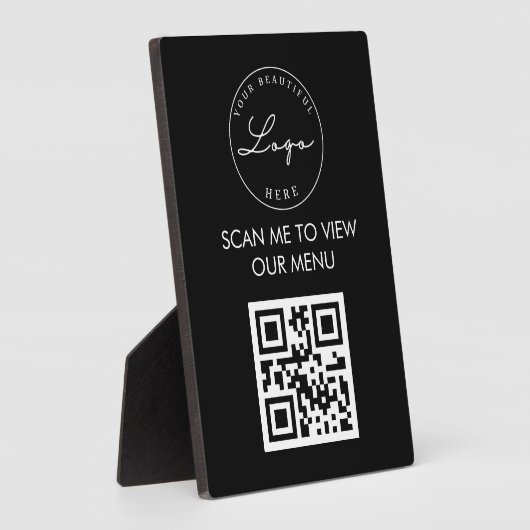 Professioneel menu Restaurants voor QR-codes Fotoplaat (Zijkant)