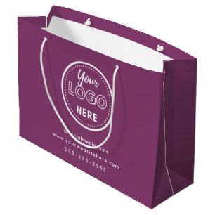 Professioneel Merk Minimalistisch Bes Purple Logo Groot Cadeauzakje