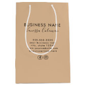 Professioneel Merkminimalisme Schrift Landelijk Medium Cadeauzakje (Voorkant)