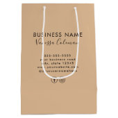 Professioneel Merkminimalisme Schrift Landelijk Medium Cadeauzakje (Achterkant)