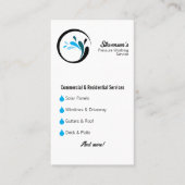 Professioneel met QR-code Aangepaste druk wassen Visitekaartje (Voorkant)