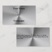 Professioneel metaal visitekaartje (Voorkant / Achterkant)