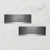 Professioneel metaalhuwelijk mini visitekaartje (Voorkant / Achterkant)