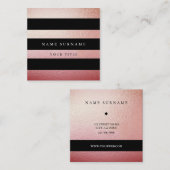 Professioneel minimaal Gold Square Visitekaartje (Voorkant / Achterkant)