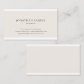 Professioneel, minimaal vormend design visitekaartje (Voorkant / Achterkant)