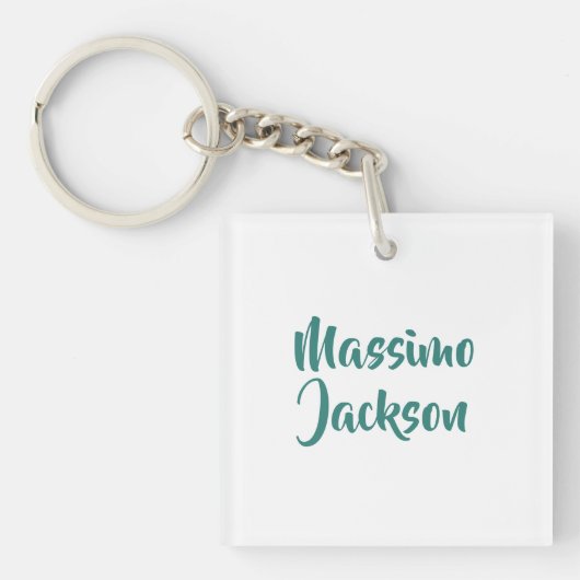 Professioneel Minimalistisch Aangepaste Naam Sleutelhanger (voorkant)