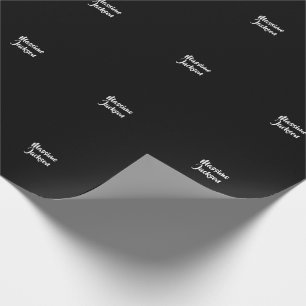 Professioneel Minimalistisch Aanpasbare Naam Cadeaupapier