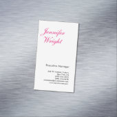 Professioneel minimalistisch, elegant modern magnetisch visitekaartje (Voorbeeld)