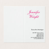 Professioneel minimalistisch, elegant modern visitekaartjes (Buitenkant ongevouwen)