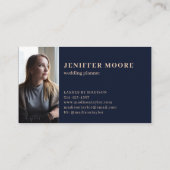 Professioneel Minimalistisch Elegant Plain Script Visitekaartje (Achterkant)