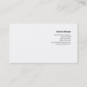 Professioneel minimalistisch feministisch handschr visitekaartje (Achterkant)