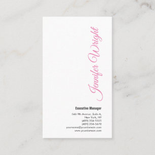 Professioneel minimalistisch feministisch handschr visitekaartje