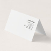 Professioneel minimalistisch feministisch handschr visitekaartjes (Achterkant)