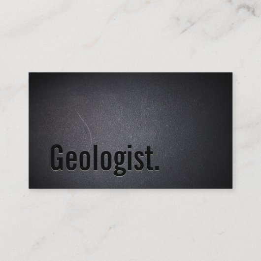 Professioneel minimalistisch geoloog visitekaartje (Voorkant)