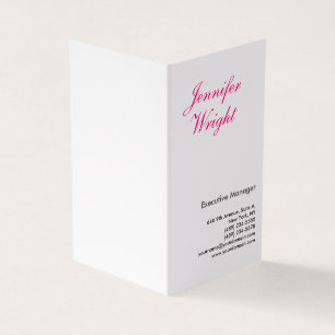 Professioneel minimalistisch gewoon elegant modern visitekaartjes