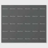 Professioneel Minimalistisch Grijs Moderne Calligr Cadeaupapier (Vlak)