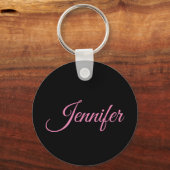 Professioneel minimalistisch handschrift klassiek sleutelhanger (Voorkant)