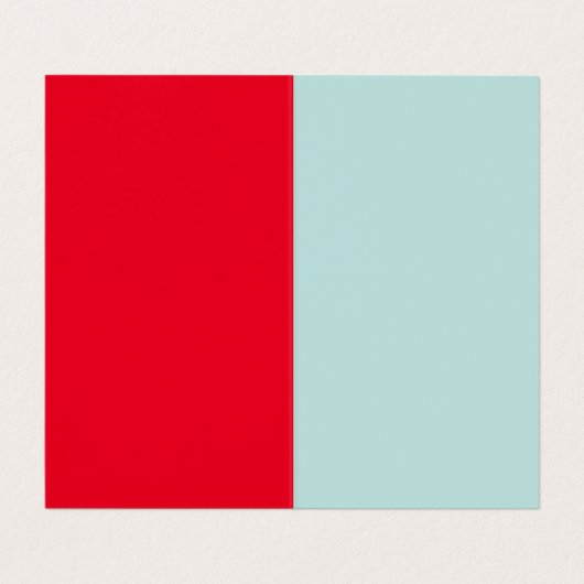 Professioneel minimalistisch modern blauw rood visitekaartjes (Binnenkant ongevouwen)