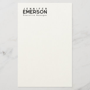 Professioneel minimalistisch modern eenvoudig briefpapier