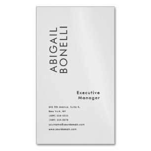 Professioneel minimalistisch modern eenvoudig crea magnetisch visitekaartje
