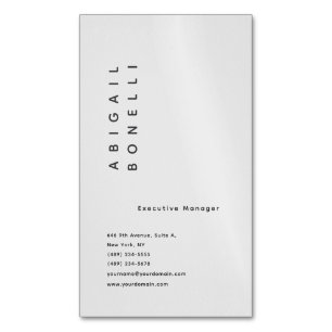 Professioneel minimalistisch modern eenvoudig crea magnetisch visitekaartje