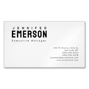Professioneel minimalistisch modern eenvoudig  magnetisch visitekaartje