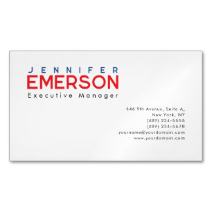 Professioneel minimalistisch modern eenvoudig magnetisch visitekaartje