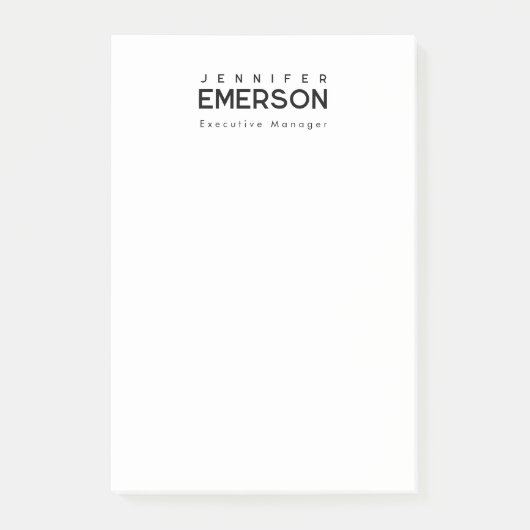 Professioneel minimalistisch modern eenvoudig post-it® notes (Voorkant)