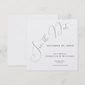 Professioneel Minimalistisch Modern Eenvoudig Save The Date (Voorkant / Achterkant)