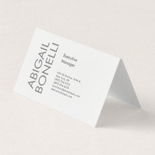 Professioneel minimalistisch modern eenvoudig visitekaartjes