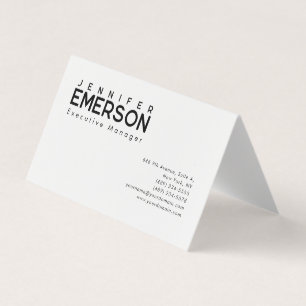Professioneel minimalistisch modern eenvoudig visitekaartjes